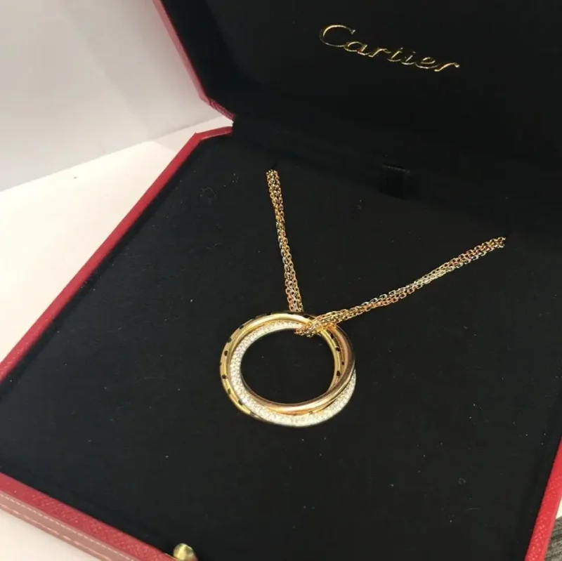 Cartier Trinity Diamond Panthere Chain Necklace 18 Karat 5