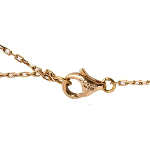 Cartier Heart Three Tone 18k Gold Necklace Cartier Trinity de 4