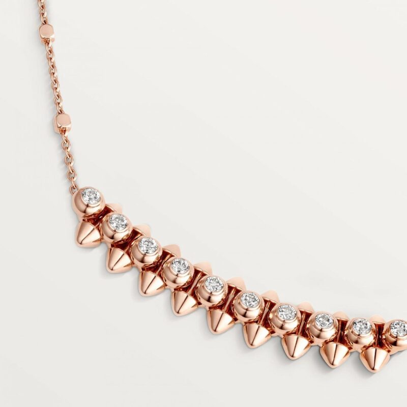 Cartier Clash De Cartier N7424312 Necklace Rose Gold Diamonds 8