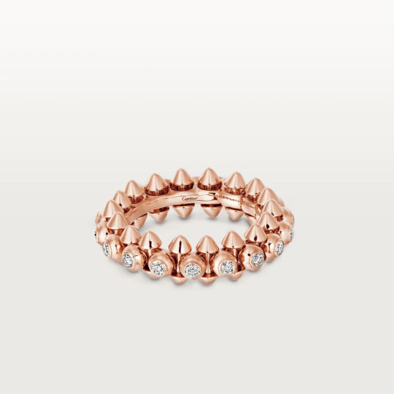 Cartier Clash De Cartier Ring N4765400 Diamonds Rose Gold 11