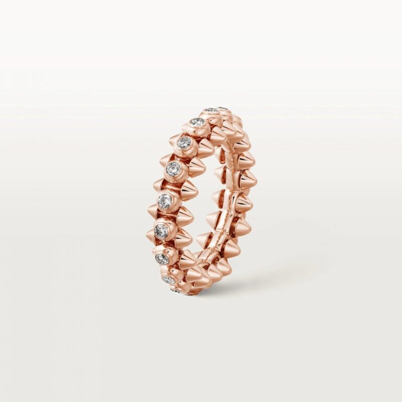 Cartier Clash De Cartier Ring N4765400 Diamonds Rose Gold 9