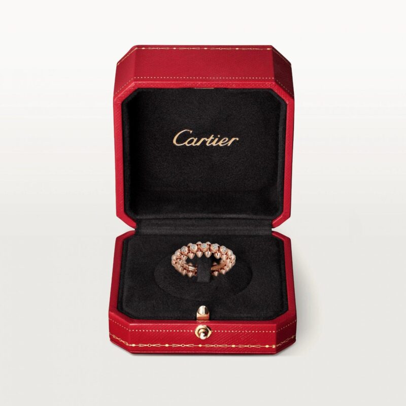 Cartier Clash De Cartier Ring N4765400 Diamonds Rose Gold 7