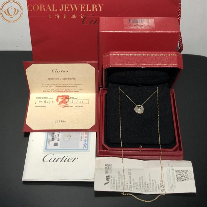 Cartier Amulette de B3047600 Cartier Diamond Whit Gold Long Necklace 2