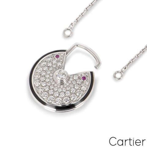 Cartier Amulette de N3109600 Cartier Diamond Whit Gold Long Necklace 13