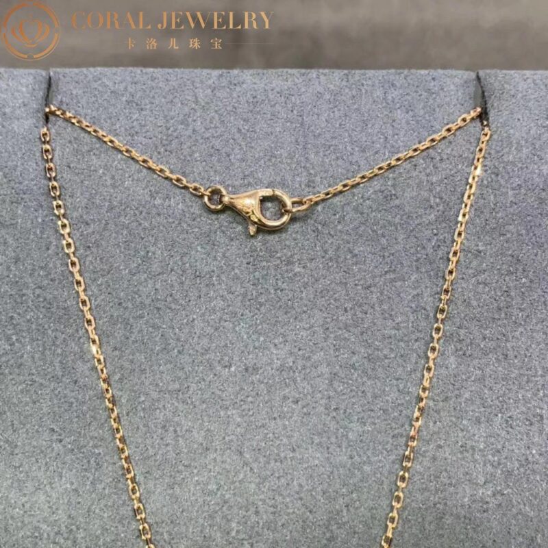 Cartier Amulette De Cartier B7224558 Necklace Small Model Rose Gold Onyx 3