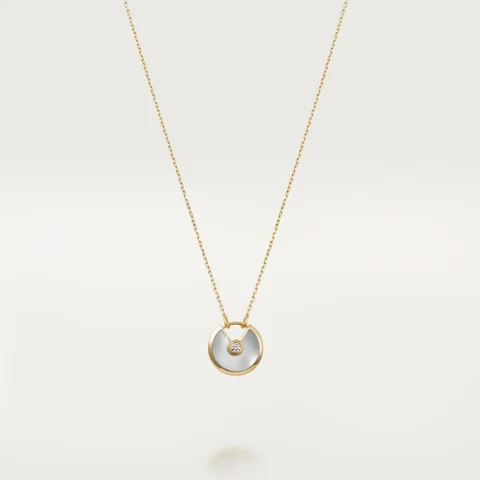 Cartier Amulette B7224559 De Cartier Necklace Small Model Yellow Gold White Mother-of-pearl 1
