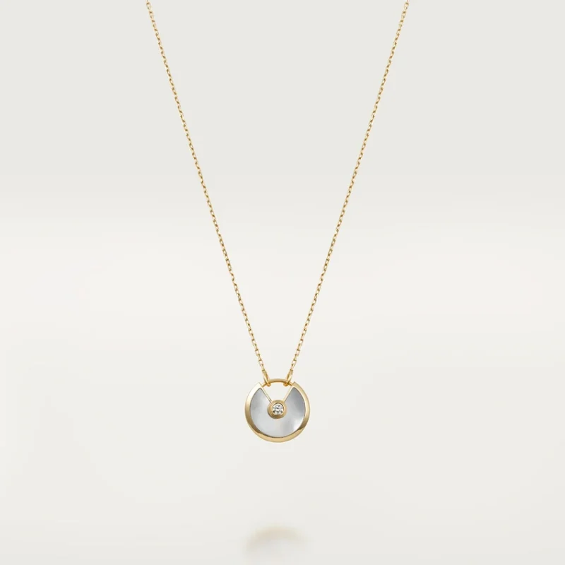 Cartier Amulette B7224559 De Cartier Necklace Small Model Yellow Gold White Mother-of-pearl 1