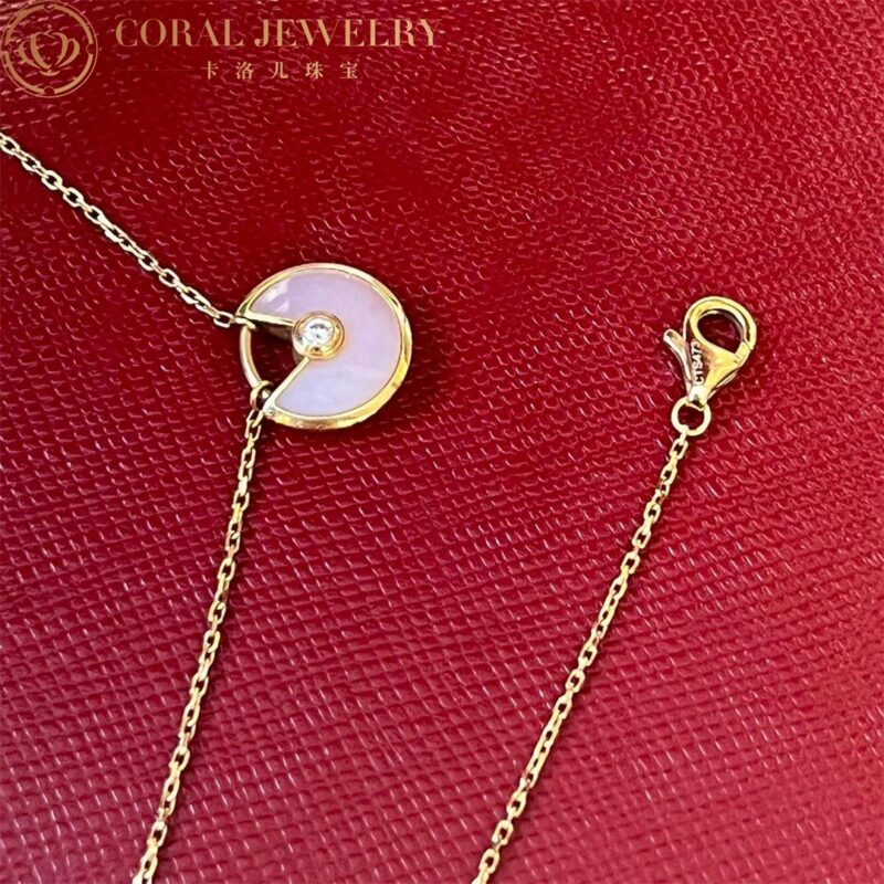 Cartier Amulette B7224519 De Cartier Necklace XS Rose Gold Opal Diamond 5