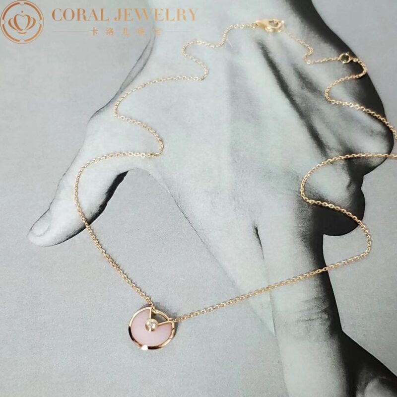 Cartier Amulette B7224519 De Cartier Necklace XS Rose Gold Opal Diamond 3