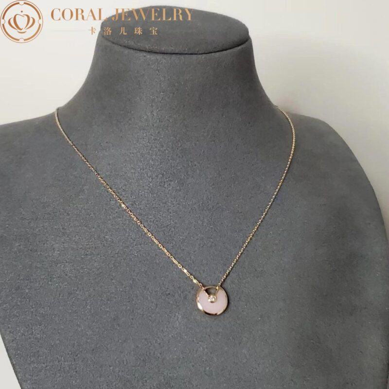 Cartier Amulette B7224519 De Cartier Necklace XS Rose Gold Opal Diamond 2