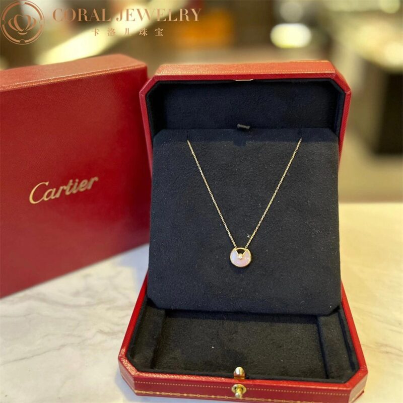 Cartier Amulette B7224519 De Cartier Necklace XS Rose Gold Opal Diamond 8