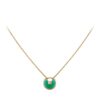 Cartier Amulette De Cartier B7224520 Necklace XS Yellow Gold Chrysoprase Diamond 1