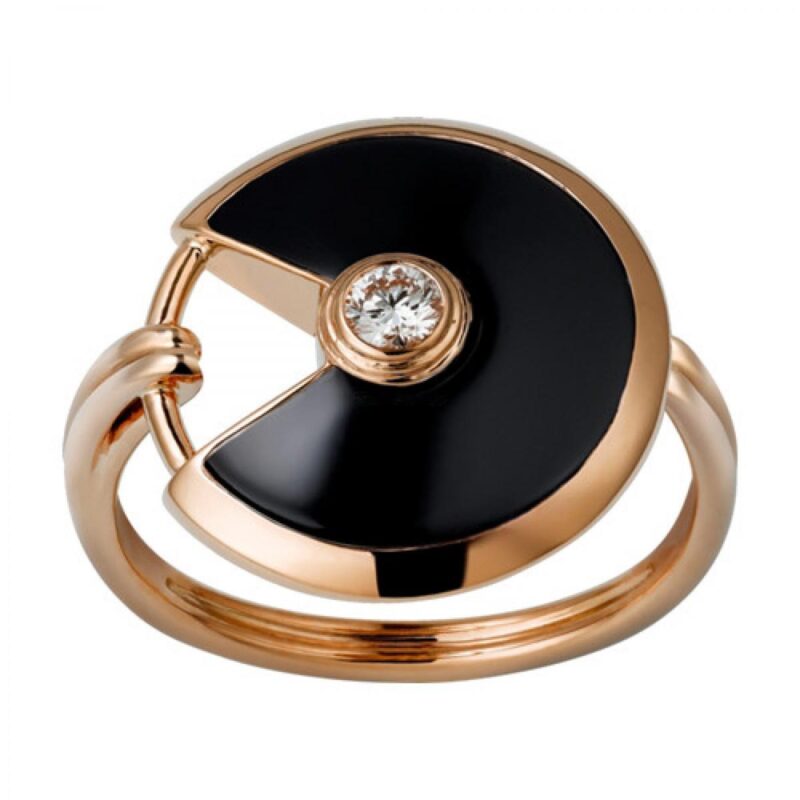 Cartier Amulette De Cartier Ring Small Model Onyx B4214800