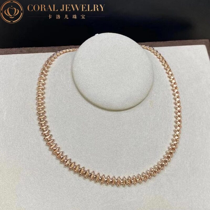 Cartier Clash De Cartier Flexible N7424407 Necklace Medium Model Rose Gold 8