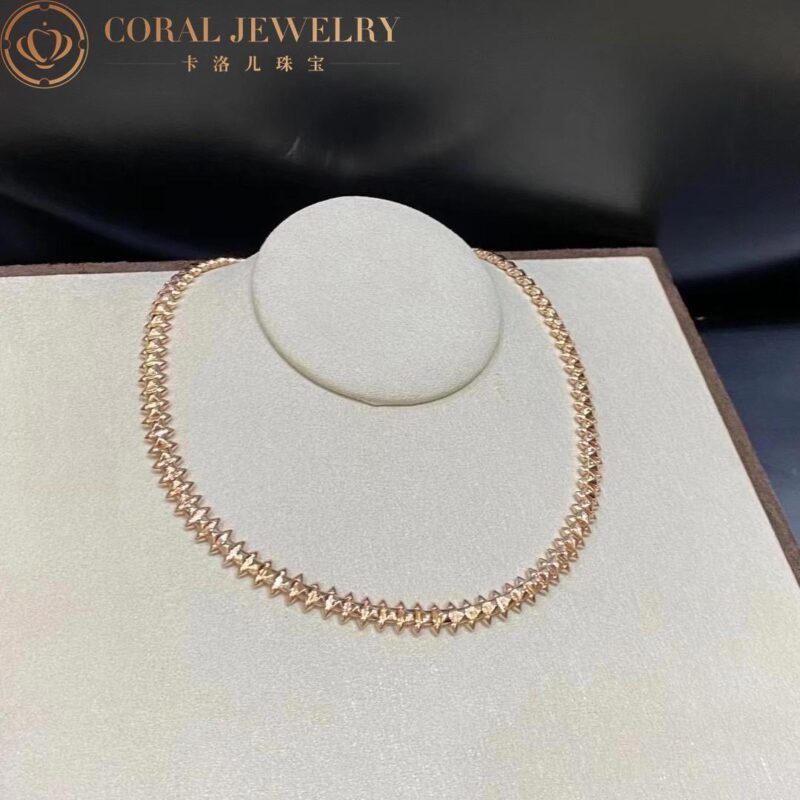 Cartier Clash De Cartier Flexible N7424407 Necklace Medium Model Rose Gold 5