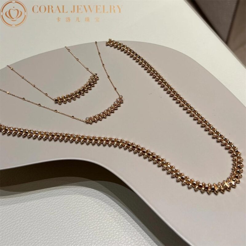 Cartier Clash De Cartier Flexible N7424407 Necklace Medium Model Rose Gold 4