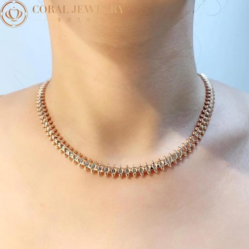 Cartier Clash De Cartier Flexible N7424407 Necklace Medium Model Rose Gold 15