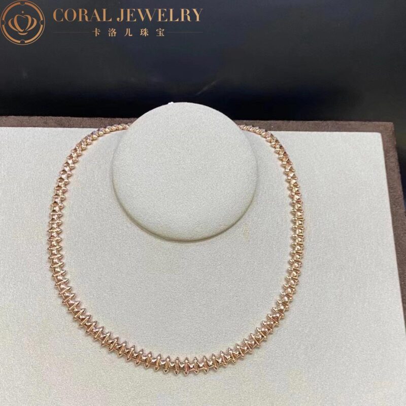 Cartier Clash De Cartier Flexible N7424407 Necklace Medium Model Rose Gold 9