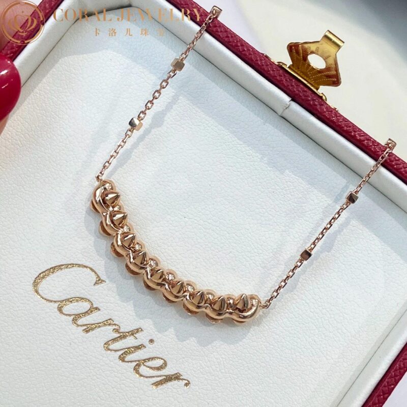 Cartier Clash De Cartier N7424312 Necklace Rose Gold Diamonds 15