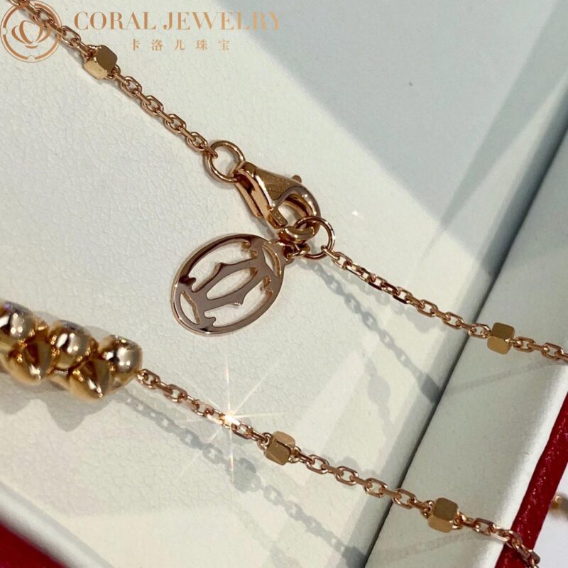 Cartier Clash De Cartier N7424312 Necklace Rose Gold Diamonds 11