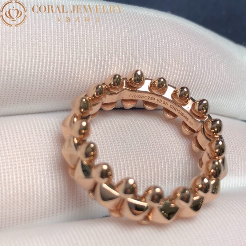 Cartier Clash De Cartier Ring B4229900 8MM Model Rose Gold 11