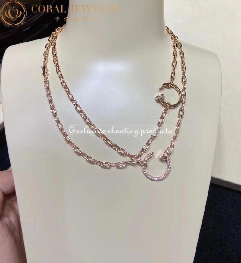 Cartier N7413500 Juste un Clou Chain Necklace Rose Gold 8