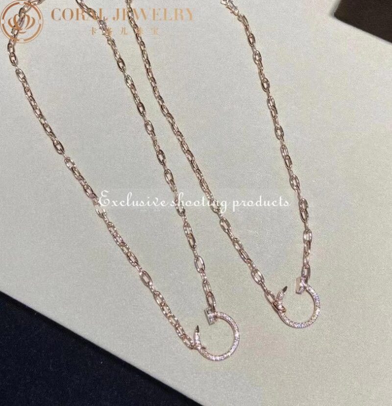 Cartier N7413500 Juste un Clou Chain Necklace Rose Gold 7