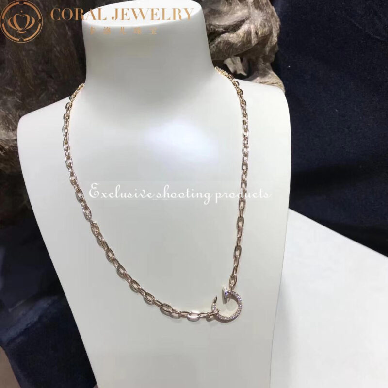 Cartier N7413500 Juste un Clou Chain Necklace Rose Gold 6