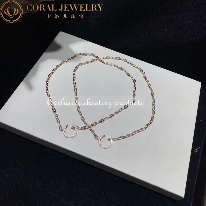 Cartier N7413500 Juste un Clou Chain Necklace Rose Gold 5