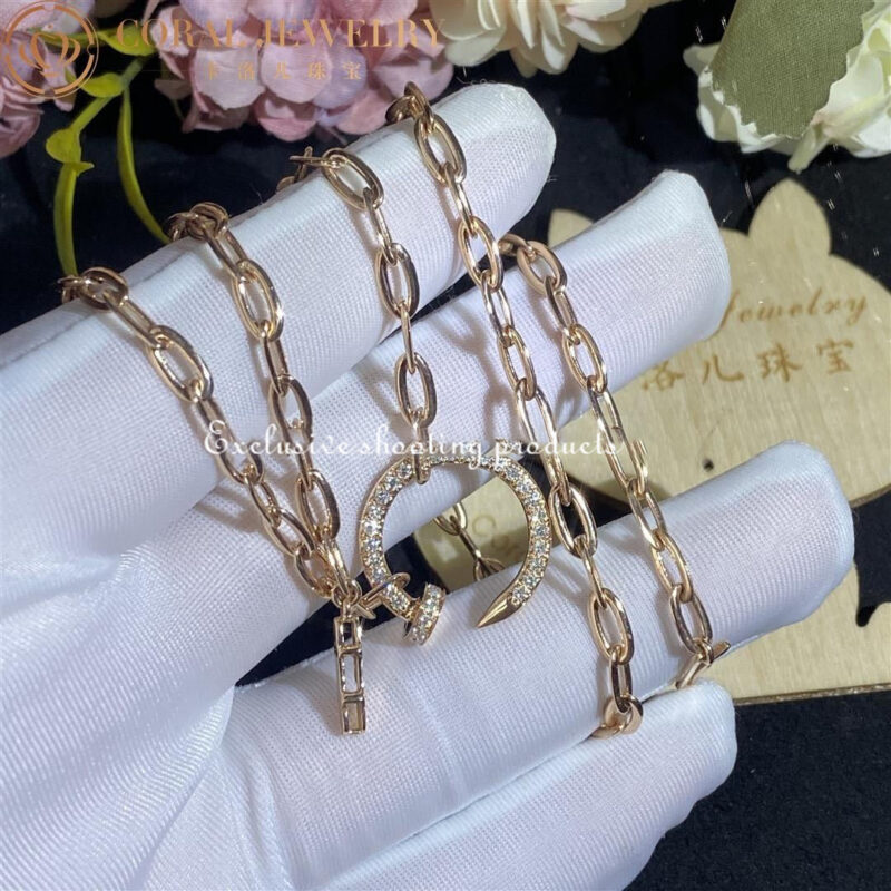 Cartier N7413500 Juste un Clou Chain Necklace Rose Gold 11