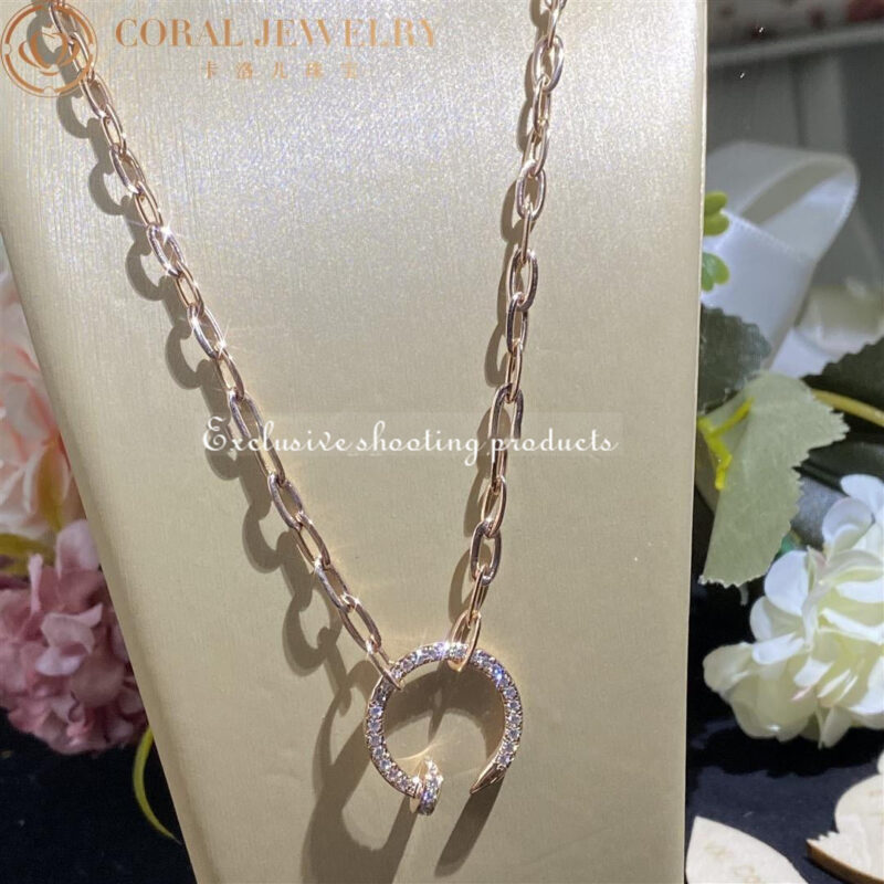 Cartier N7413500 Juste un Clou Chain Necklace Rose Gold 9