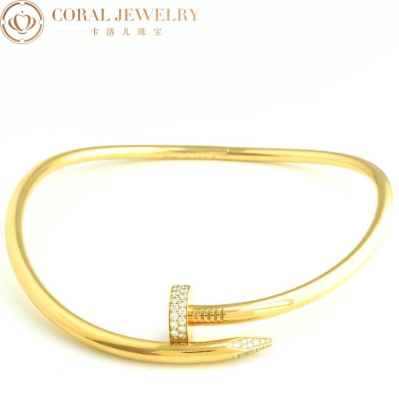 Cartier Juste un Clou Collar N7424270 Necklace Large Model Yellow Gold Diamonds 8
