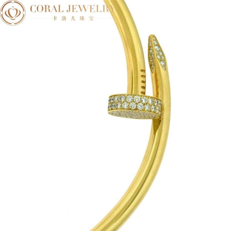 Cartier Juste un Clou Collar N7424270 Necklace Large Model Yellow Gold Diamonds 6