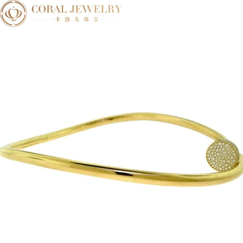 Cartier Juste un Clou Collar N7424270 Necklace Large Model Yellow Gold Diamonds 4