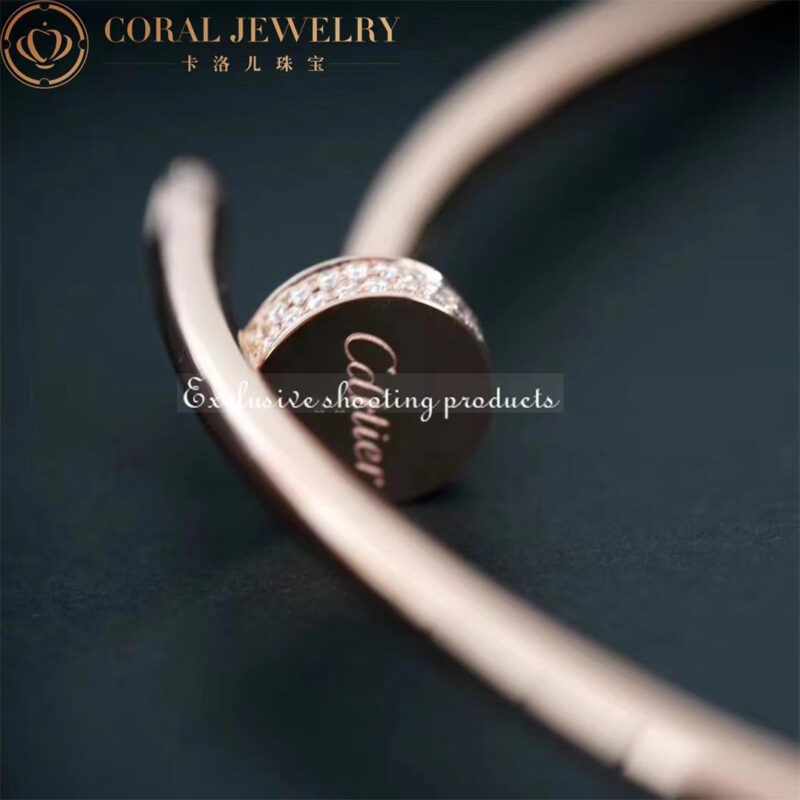 Cartier Juste un Clou Collar N7424268 Necklace Medium Model Rose Gold Diamonds 9