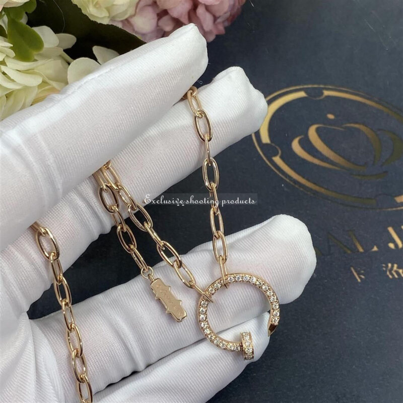 Cartier N7413500 Juste un Clou Chain Necklace Rose Gold 4