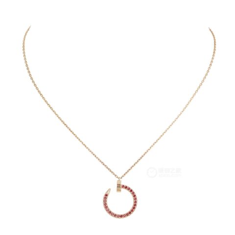 Cartier Juste un Clou B7224778 Necklace Rose Gold Rubies 1