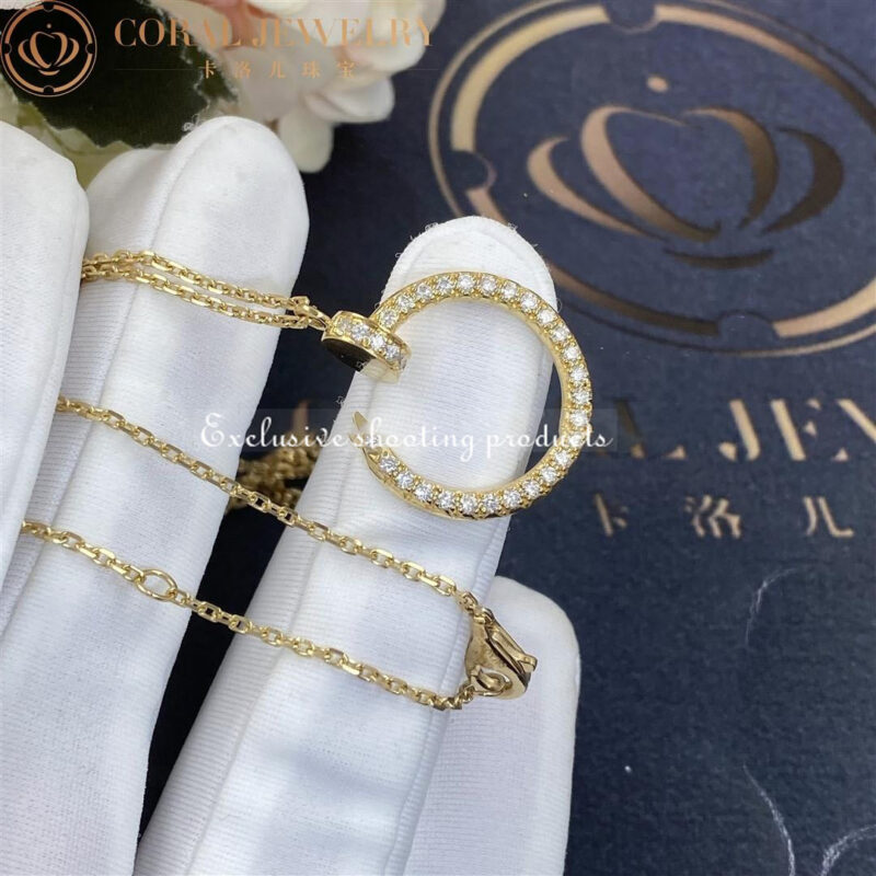 Cartier Juste un Clou Necklace B7224511 Yellow Gold Diamonds 11