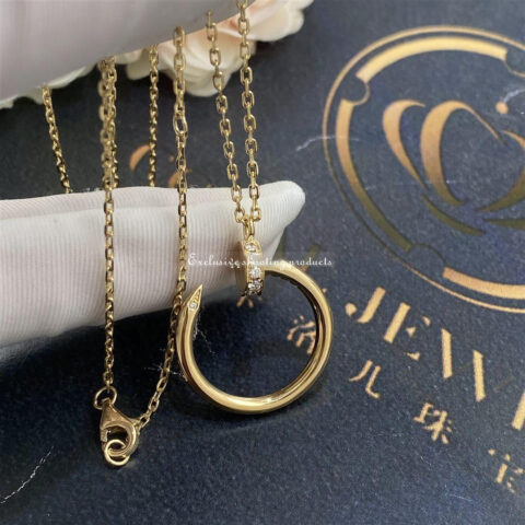 Cartier Juste un Clou Necklace B7224512 Yellow Gold Diamonds 8