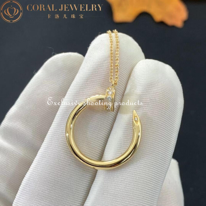 Cartier Juste un Clou Necklace B7224512 Yellow Gold Diamonds 4