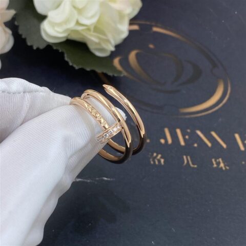 Cartier Juste un Clou Ring B4210800 Rose Gold Diamonds 6