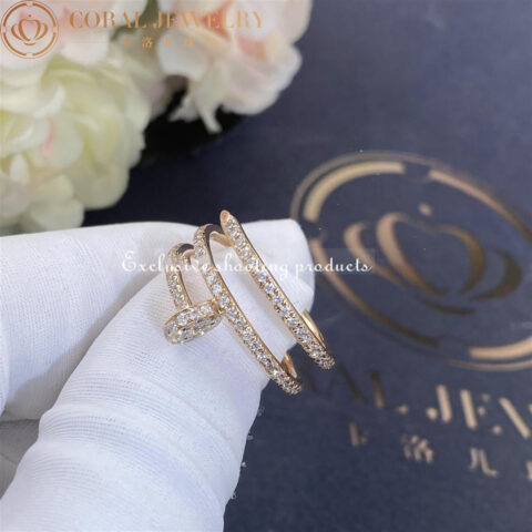 Cartier Juste un Clou Ring B4210900 Rose Gold Diamonds 11