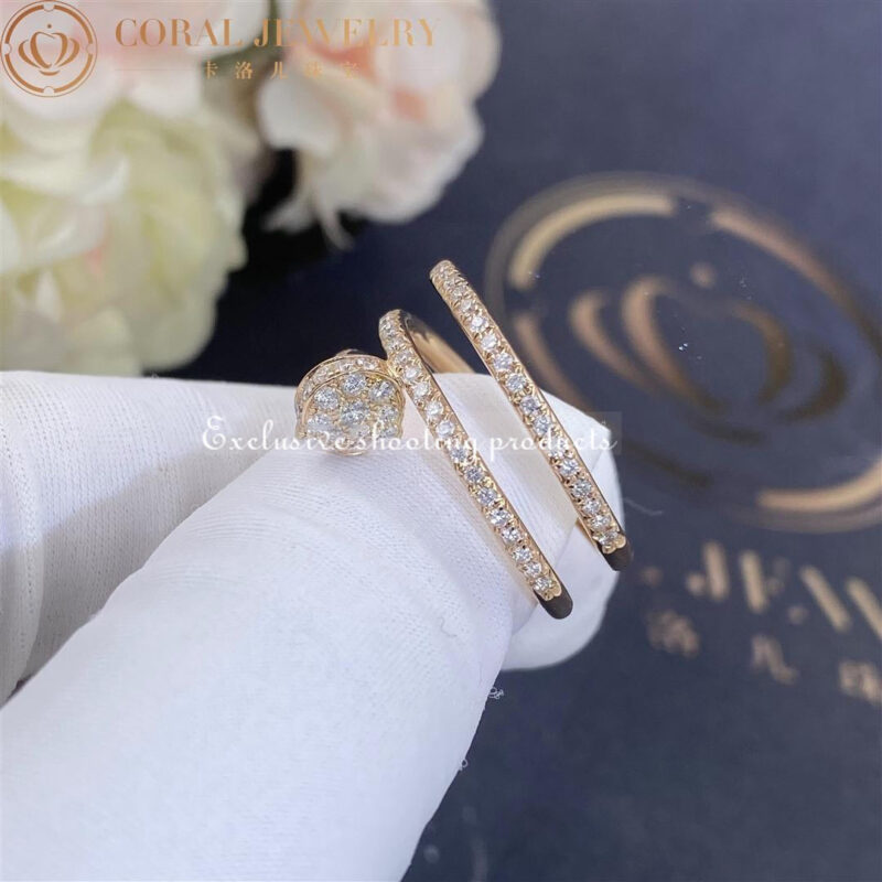 Cartier Juste un Clou Ring B4210900 Rose Gold Diamonds 10