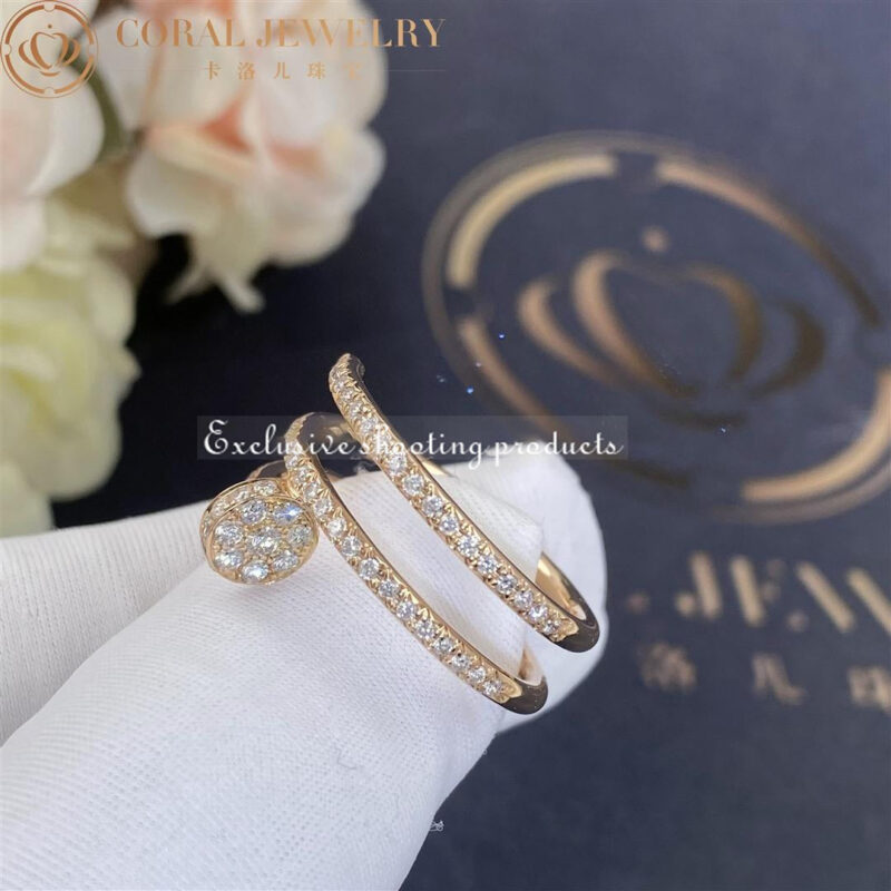 Cartier Juste un Clou Ring B4210900 Rose Gold Diamonds 6