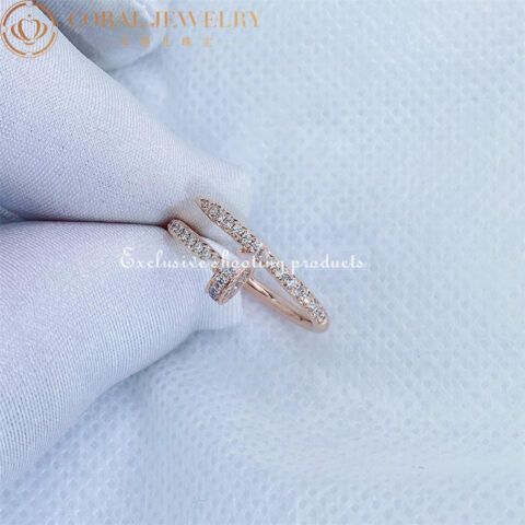 Cartier Juste un Clou Ring B4231400 Rose Gold Diamonds 8