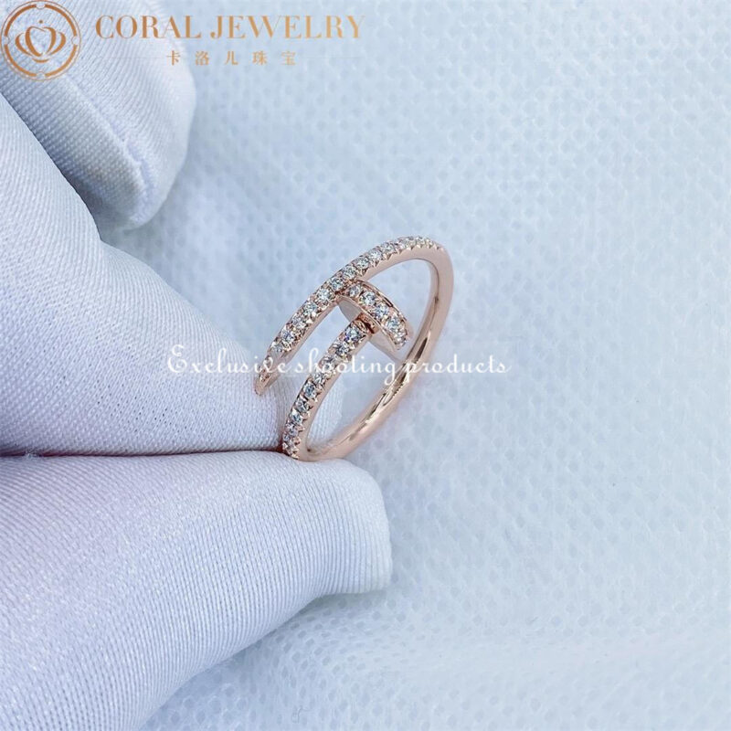 Cartier Juste un Clou Ring B4231400 Rose Gold Diamonds 7