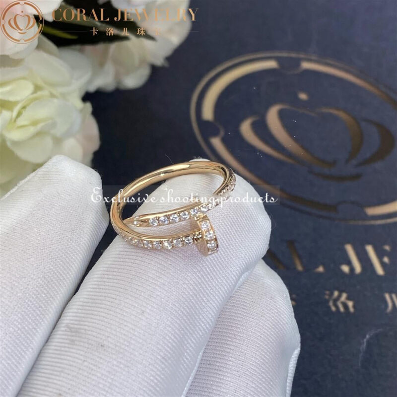 Cartier Juste un Clou Ring B4231400 Rose Gold Diamonds 3