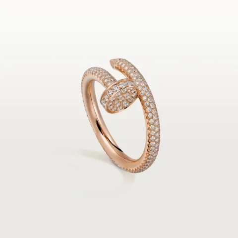 Cartier Juste Un Clou Ring Rose Gold Diamonds Ref N4748600 Coral 1
