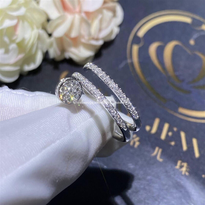 Cartier Juste un Clou Ring B4211100 White Gold Diamonds 6