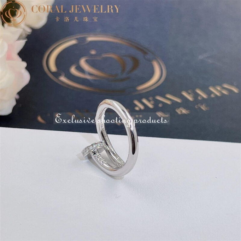 Cartier Juste un Clou Ring B4092700 White Gold Diamonds 6